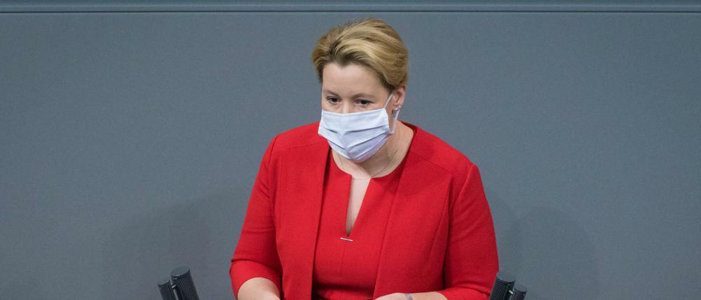 Franziska Giffey, Bundesfamilienministerin und Berliner SPD-Landesvorsitzende in spe.