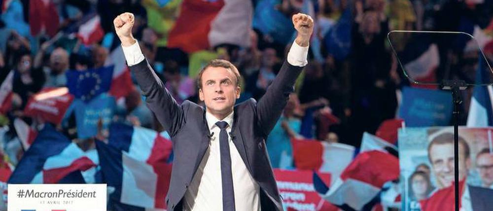 Mit gezielter Wahlwerbung zum Erfolg: Der neue französische Staatspräsident Emmanuel Macron hat Häuserwahlkampf mit moderner Datenanalyse verbunden.