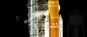 Hoch hinaus: "Artemis"-Rakete vor dem Start in Cape Canaveral.