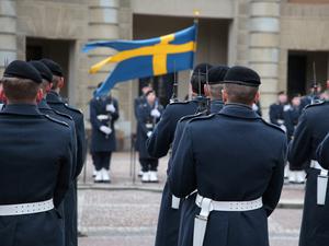Schwedische Soldaten in Stockholm