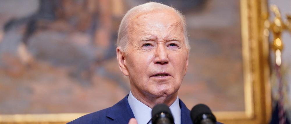 US-Präsident Joe Biden äußerte sich am Donnerstag zu den landesweiten Universitätsprotesten.