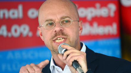 Andreas Kalbitz ist Vorsitzender der Landespartei und der AfD-Landtagsfraktion in Brandenburg. 