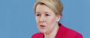 Franziska Giffey bezieht Stellung gegen die SPD im Berliner Senat.