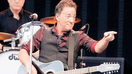 Bruce Springsteen spielte ein Konzert im Olympiastadion - das natürlich ausverkauft war.