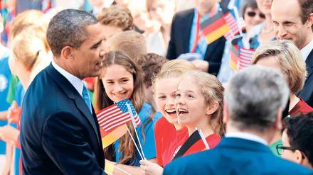 Barack Obama bei seinem Berlin-Besuch im Jahr 2013.