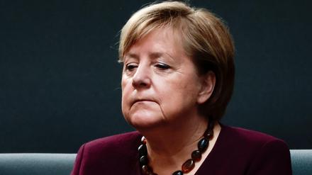 Angela Merkel im Bundestag, Oktober 2021