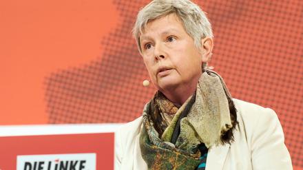 Katina Schubert, Berliner Landesvorsitzende der Partei Die Linke, geht auf Konfrontationskurs.