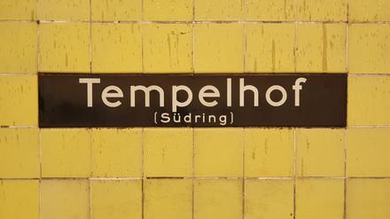 Zwei Monate ist im Bahnhof Tempelhof Endstation für die U6. Richtung Mariendorf wird gebaut
