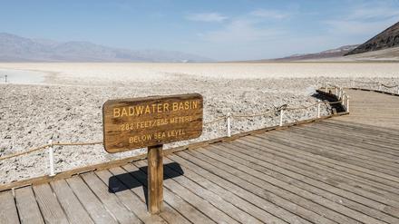 Im „Tal des Todes“ in der Mojave Wüste in Kalifornien liegt mit 85,5 Meter unter Null der tiefste Punkt Nordamerikas.