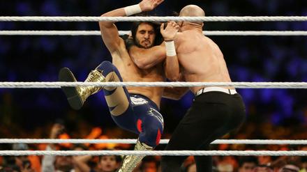 Ein Kampf der US-Wrestling-Veranstalters WWE.