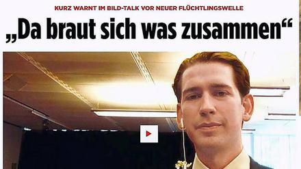 „Die richtigen Fragen“. Jüngst war Österreichs Ex-Kanzler Sebastian Kurz bei bild.de auf Sendung. 