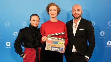Das neue Ermittlerteam für den "Tatort" aus Bremen: Jasna Fritzi Bauer, Luise Wolfram und Dar Salim.