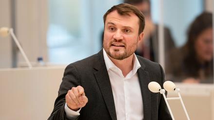 Daniel Keller, Vorsitzender der SPD-Fraktion im Potsdamer Landtag