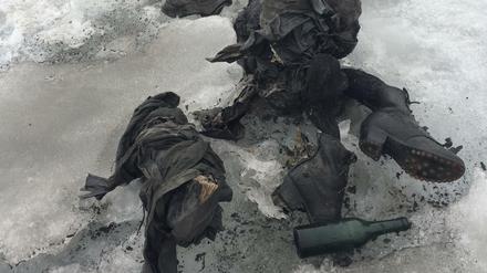 Auf dem Tsanfleurongletscher in den Schweizer Alpen wurden zwei Leichen sowie diverse Gegenstände gefunden.