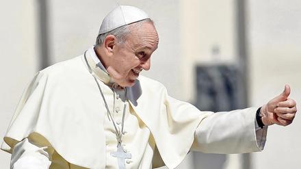Papst Franziskus: Von der Tierschutzorganisation "Peta" zur "Person des Jahres 2015" ernannt. 