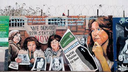 Eskalierter Konflikt. Das Wandgemälde erinnert an die Hungerstreiks 1981 im Maze-Gefängnis, den sogenannten H-Blocks.