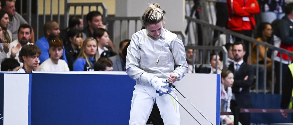 Die Ukrainerin Olha Charlan trat bei der WM gegen die Russin Anna Smirnowa an.