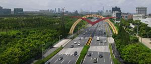 Die ostchinesische Stadt Shanghai: Bald soll die Einreise einfacher werden.