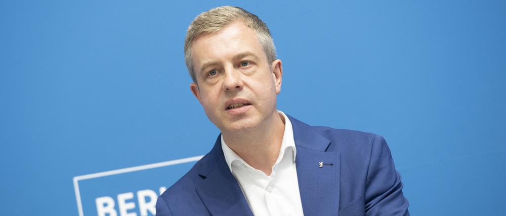 Berlins Finanzsenator Stefan Evers (CDU).