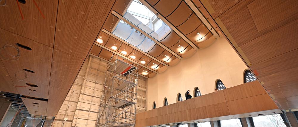 Der große Gebetssaal in der neuen Potsdamer Synagoge.