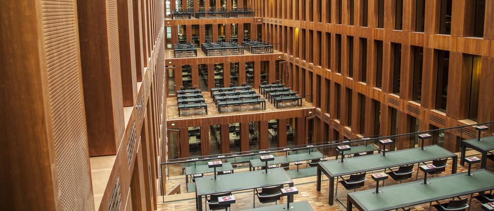 Die HU-Bibliothek ist aktuell bis Mitternacht geöffnet.