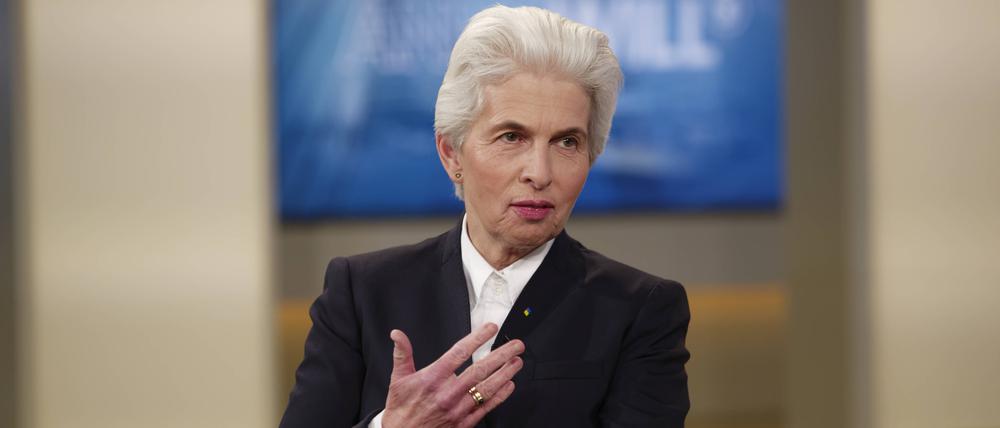 Die FDP-Politikerin Marie-Agnes Strack-Zimmermann bei „Anne Will“.