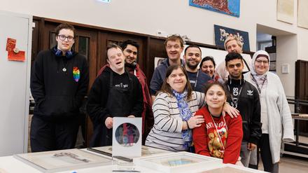 Künstler und Künstlerinnen mit Behinderung in der Kunstwerkstatt Imperfekt in Moabit