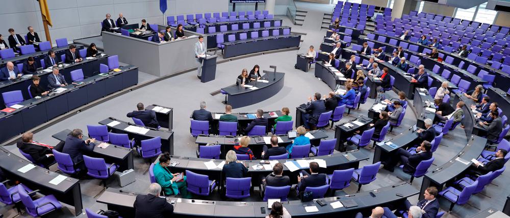 Blick in den Reichstag.