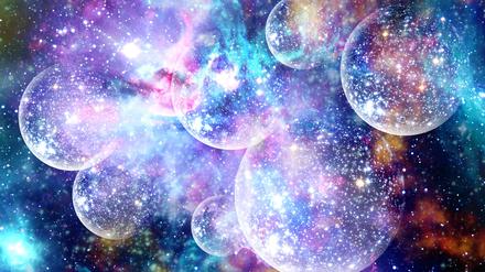 Wie soll man sich etwas Unvorstellbares wie das Multiversum, oder viele Multiversen, vorstellen? Sicher nicht als Streichholzschachteln, vielleicht aber ja als viele, viele Blasen.