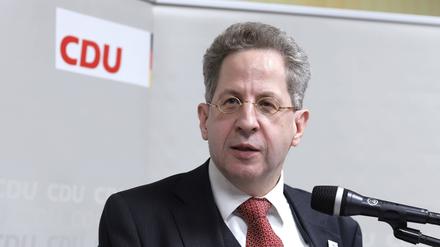 Hans-Georg Maaßen am 22.01.2020 bei einer CDU - Veranstaltung in Landsberg bei Halle Saale.