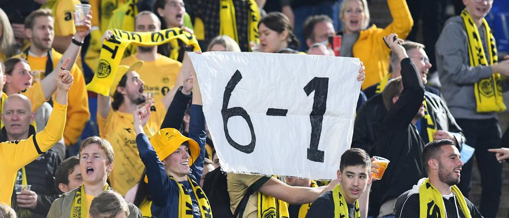 Höhepunkt in der Vereinsgeschichte von Bodø/Glimt: ein 6:1 gegen den AS Rom am 21. Oktober 2021.