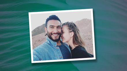 Ein Foto aus glücklichen Zeiten: Badr und Elena Arm in Arm.