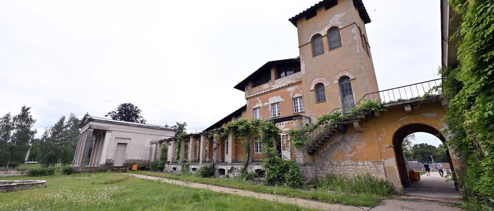 Der Innenhof der Römischen Bäder im Park Sanssouci.
