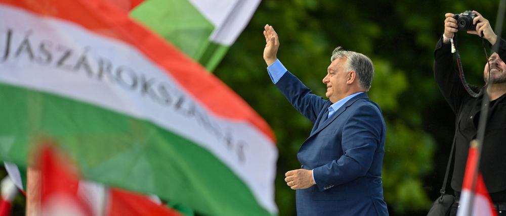 Viktor Orbán im Wahlkampf