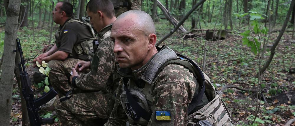 Soldaten der 3. Oberst-Petro-Bolbochan-Brigade des Operativen Einsatzes der ukrainischen Nationalgarde bei einer taktischen Übung (Archivbild vom 22.07.2024).