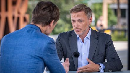 Christian Lindner im Sommerinterview mit dem ZDF.
