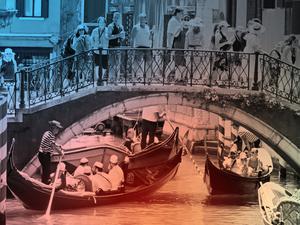Touristen in Venedig im Juli 2024.
