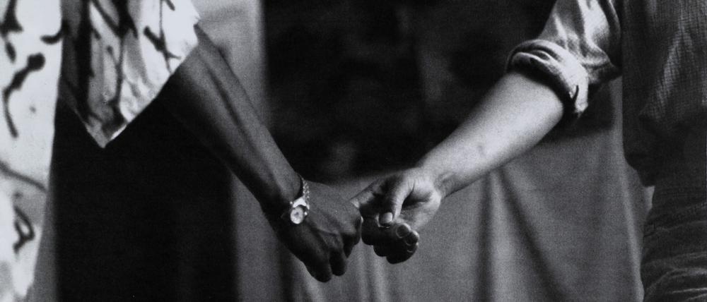 Beim Bundeskongress von ADEFRA, einem Verein Schwarzer Frauen in Deutschland, im Jahr 1987.