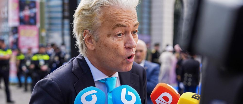 Der niederländische Parlamentsabgeordnete und Vorsitzende der rechtsextremen Partei für die Freiheit (PVV) Geert Wilders.