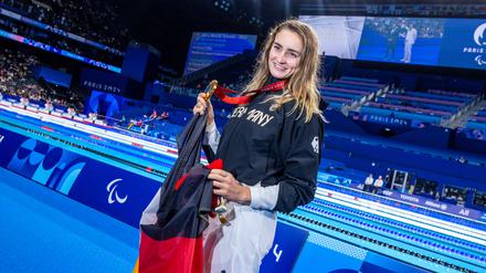 Elena Semechin gewann bei den Spielen in Paris Gold.