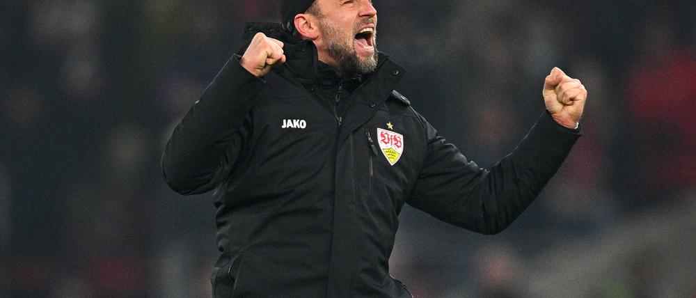 Ungewohnt emotional: Sebastian Hoeneß bejubelt das Weiterkommen.