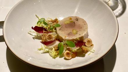 Gang aus dem aktuellen Menü des Restaurant Bieberbau in Wilmersdorf, Februar 2025