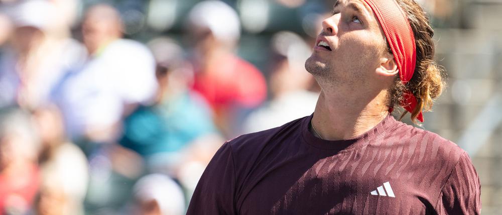 Für Alexander Zverev ist das Turnier in Indian Wells nach dem ersten Match schon wieder vorbei.