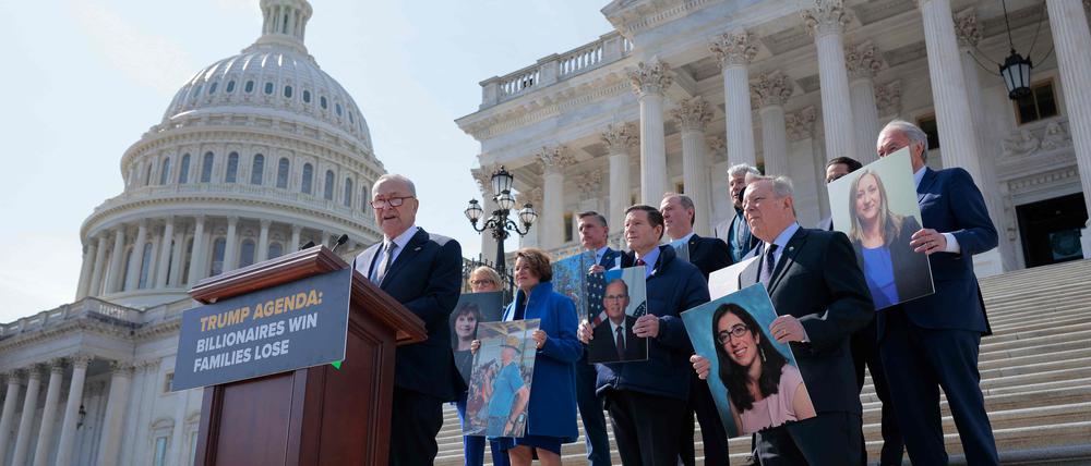 Auf der Suche nach einer effektiven Strategie für Opposition: Chuck Schumer, Fraktionschef der demokratischen Minderheit um US-Senat.