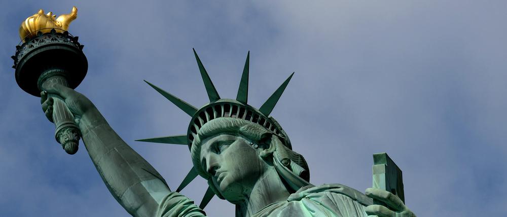Die Freiheitsstatue von New York, aufgenommen am 04.07.2013 in New York (USA).