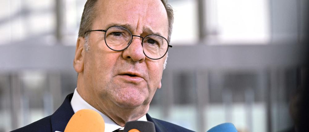 „Wir brauchen eine militärisch starke Ukraine“, sagt Verteidigungsminister Boris Pistorius.