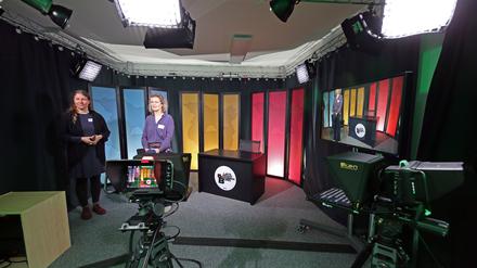 Neues Fernsehstudio im „Cloud House“ der EMS.