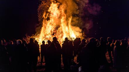In Brandenburg finden in zig Gemeinde Osterfeuer statt. (Symbolbild)