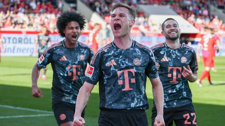 Auch Joshua Kimmich durfte in Heidenheim jubeln, er setzte den Schlusspunkt zum 4:0.