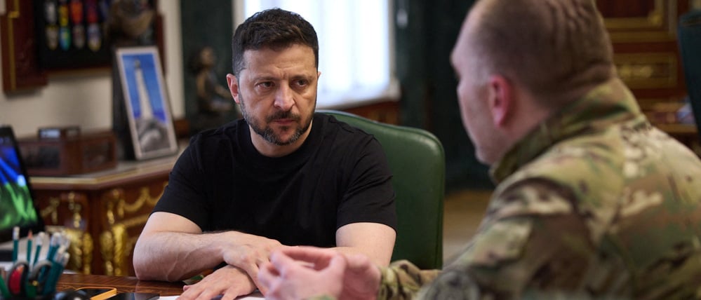 Der ukrainische Präsident Wolodymyr Selenskyj und der Leiter des Sicherheitsdienstes der Ukraine, Wassyl Maljuk.